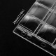 Folhas Transparente para Moedas com 20 Bolsos 45x45mm PVC Livre de Ácido Conjunto de 5 Folhas