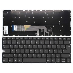 Teclado para portátil Lenovo Yoga 530-14IKB, 530-14ARR, 730-13IKB, 730-13IWL, 730-15IKB, 730-15IWL, cor cinza