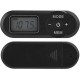 Mini Rádio Portátil Preto FM com Ecrã LCD 1,1, Auriculares e Função de Memória