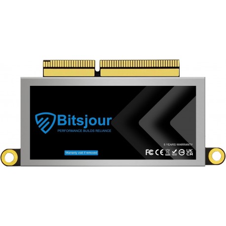 SSD 256GB NVMe PCIe Gen3x4 compatível com MacBook Pro A1708 2016-2017 sem Touch Bar