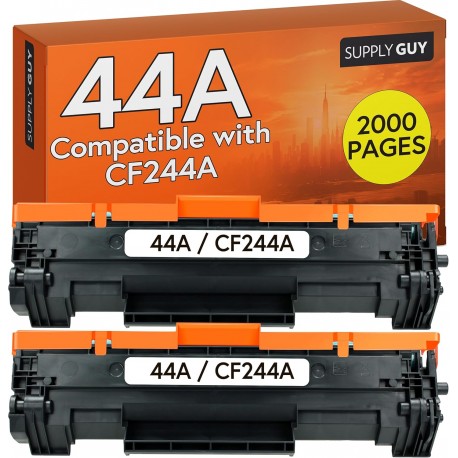 Pack 2 toneres compatíveis HP 44A CF244A preto com chip para LaserJet Pro M15a M15w M28a M28w
