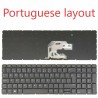 Teclado Português para HP ProBook 450 G6, 455 G6, 450R G6, Preto, Sem Retroiluminação