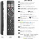 Comando remoto universal para Philips Ambilight Smart TV 4K OLED LED HD FHD
