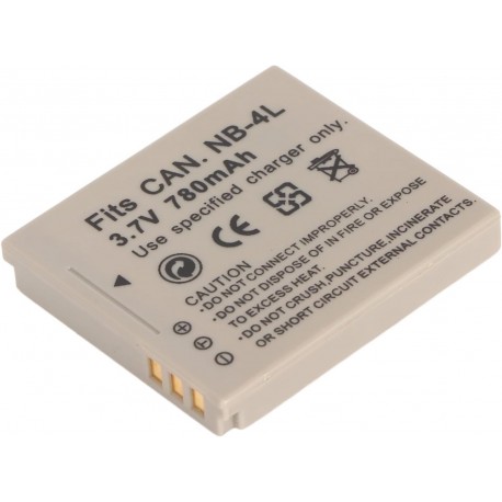 Bateria NB-4L 780mAh 3.7V para câmara IXUS 115 117 120 130 220 225 230 255 50 60 70 80