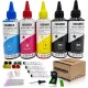 Kit recarga tinta compatível HP 305XL 307XL 650XL 351XL 350XL 300XL 901XL 62XL 5 frascos