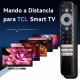 Comando substituição RC902V compatível com TCL Thomson Smart TV 4K UHD QLED