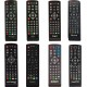 Controlo remoto universal 7 em 1 compatível com recetores DVB-T Strong Engel Metronic Strom LiveTNT Xoro
