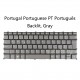 Teclado fino retroiluminado em português para Lenovo IdeaPad Yoga Slim 7 14 ARE IIL ITL Ducati 5 cinzento