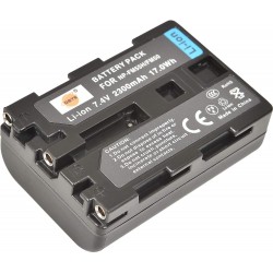 Bateria NP-FM50 Li-ion 2300 mAh 7,4 volts compatível com Sony NP-FM30 NP-FM51 NP-QM50 NP-QM51 NP-FM55H