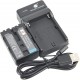 Kit bateria NP-FM50 Li-Ion com carregador micro USB compatível com Sony NP-FM30 NP-FM51 NP-QM50 NP-FM55H