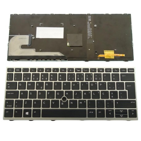 Teclado Retroiluminado com Pointer HP EliteBook 830 G5 G6, 836 G5 G6, 730 G5 G6, 735 G5 G6 Layout Português PT.PT