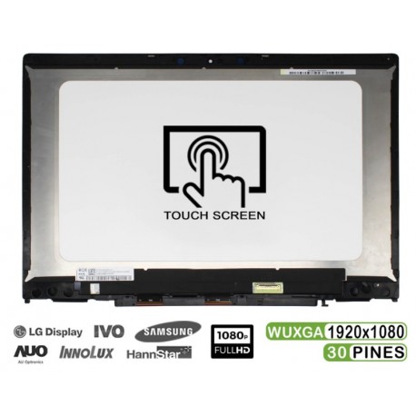 Ecrã LED 14 tátil com moldura para Lenovo IdeaPad 3-14ADA05 Full HD 30 pinos