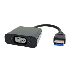 Conversor/Adaptador de USB 3.0 para VGA (suporta 2.0)