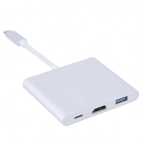 Adaptador USB-C (type C ) para multiportas AV digitais