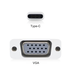 Adaptador USB-C (type C ) para VGA 
