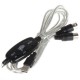 Cabo de conexão USB para o MIDI IN (16 canais MIDI) e MIDI OUT (16 canais MIDI)