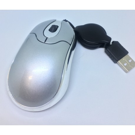 Rato Óptico com Fio retrátil