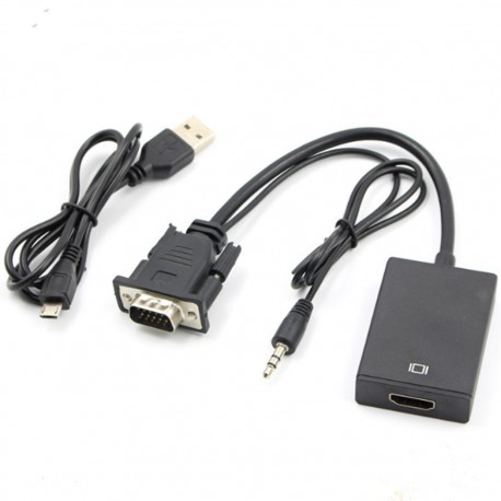 Cabo Adaptador VGA para HDMI com Áudio