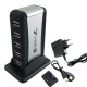 HUB de Portas USB (7 portas) com adaptador de corrente