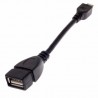 Adaptador OTG USB Fêmea para Mini USB Macho