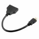 Conector HDMI Macho para 2 saídas HDMI Fêmea