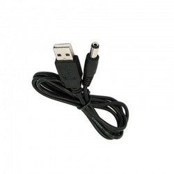 Cabo de Alimentação USB com Ficha 5.5mm x 2.1mm