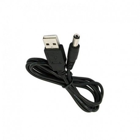 Cabo de Alimentação USB com Ficha 5.5mm x 2.1mm