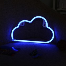 Nuven decorativa Led Neon Azul (pilhas ou elétrico)
