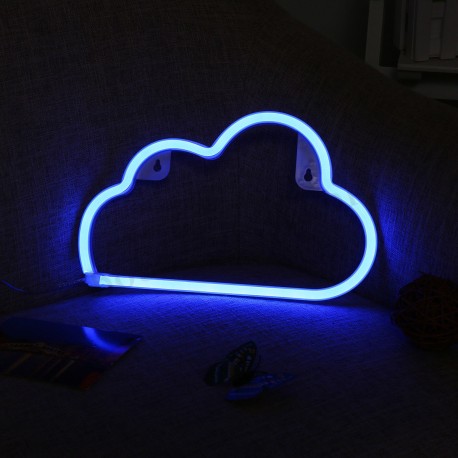 Nuven decorativa Led Neon Azul (pilhas ou elétrico)