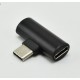 Mini Adaptador 2 em 1 de carga e de áudio Type-c USB3.1 - Preto