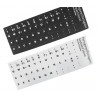 Teclado autocolante para correcção / correção de outros idiomas para Português - Branco
