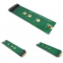 Conversor/ adaptador com socket B + M M.2 NGFF SSD para discos 18 pinos (16+2)