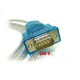 Conversor USB A para cabo de série RS232 - DB9M DB25M 
