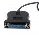 Cabo Conversor Usb Para Porta Paralela Db25 (fêmea)