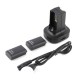 Base de Carregamento + 2 Baterias para Comando xbox 360