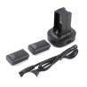 Base de Carregamento + 2 Baterias para Comando xbox 360