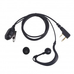 Auricular - Fones de Ouvido com Microfone para R&aacute;dio Walkie Talkie BAOFENG 999S UV-5R (A / B / C / D / E