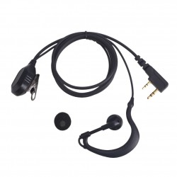 Auricular - Fones de Ouvido com Microfone para Rádio Walkie Talkie BAOFENG UV-B5 / BF-888s
