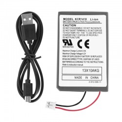 Bateria mais cabo para sony playstation 4 ps4 pro - para comando da segunda gera&ccedil;&atilde;o CUH-ZCT2 ou CUH-Z 