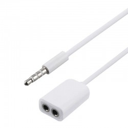 Adaptador Duplo (1 Macho - 2 F&ecirc;meas) para Jack 3.5mm