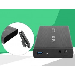 Caixa de disco externo USB 2.0 para discos 3.5" SDD/HDD