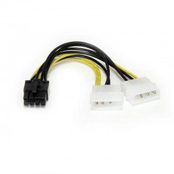 Cabo Adaptador de Alimentação LP4 a PCI Express 8 Pines 15cm