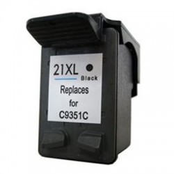 Tinteiro para Hp 21XL Preto (C9351AE / C9351CE)