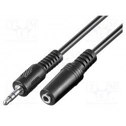 Cabo Extens&atilde;o de &Aacute;udio Jack 3.5mm Macho/F&ecirc;mea 1.5m