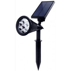 L&acirc;mpada RGB  Solar Para Jardim 