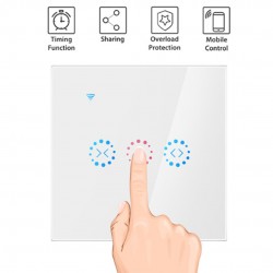 Interruptor Inteligente/Wifi para cortinas/ estores/ persiana - Branco 
