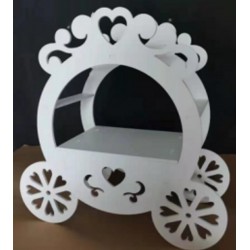 Suporte Em Forma de Carruagem Para Bolos/Cupcakes/Decorações