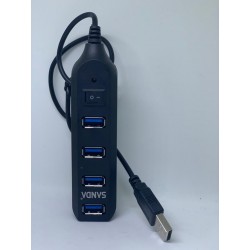 HUB USB 3.0 De 4 Portas Com Interruptor