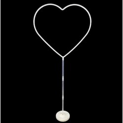  Suporte/Expositor Para Balões/Flores Em Forma de Coração 
