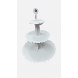 Suporte Redondo de Três Andares Para Bolos/Cupcakes/Decorações
